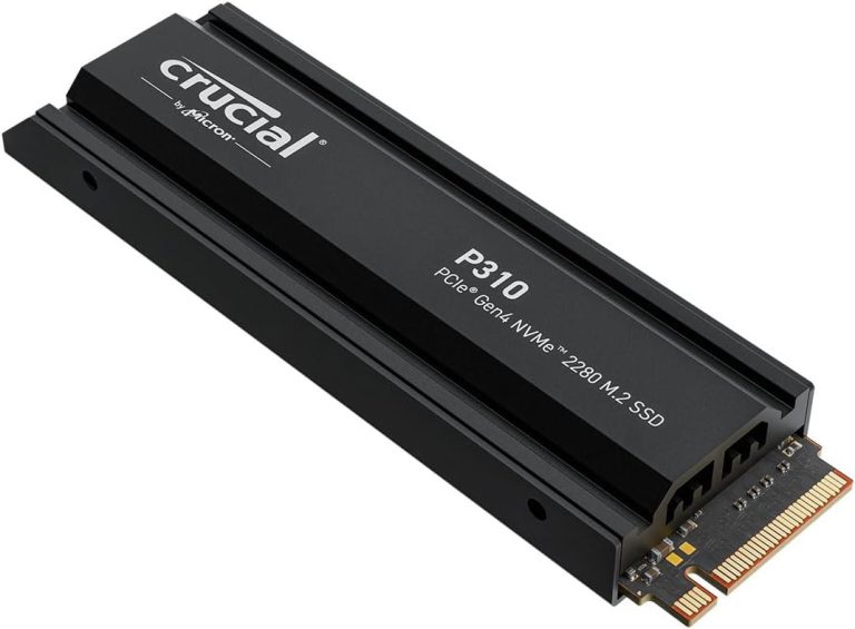 Crucial P310 2280 1TB PCIe Gen4 NVMe Gaming PS5 SSD with Heatsink