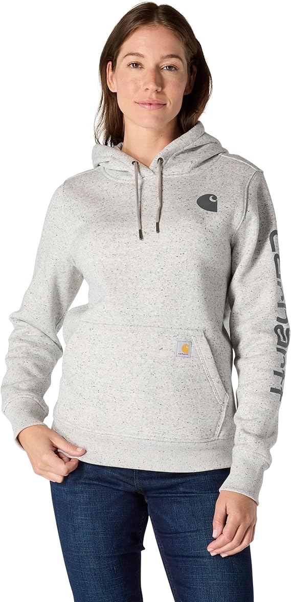 Carhartt Women’s Relaxed Fit Midweight Logo Sleeve Graphic Sweatshirt